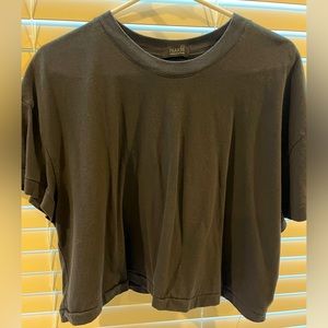 Nuuds Black cropped tee. Worn once.